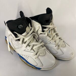 Nike Air Jordan 6 Retro White Blue Black Men’s Size 9.5 Basketball Sneakers